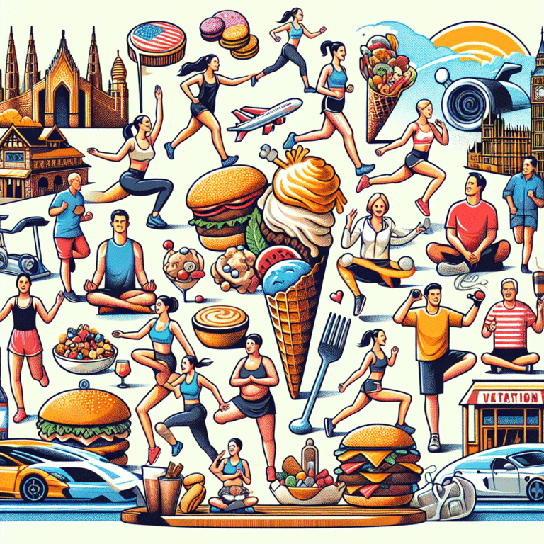 how to balance indulgence and fitness while traveling