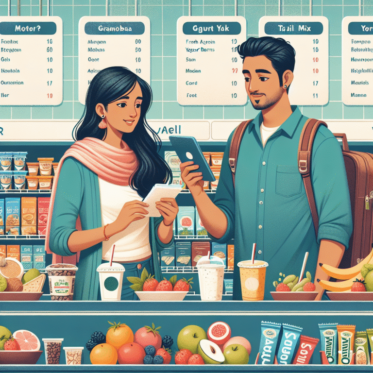 choosing nutritious snacks while traveling