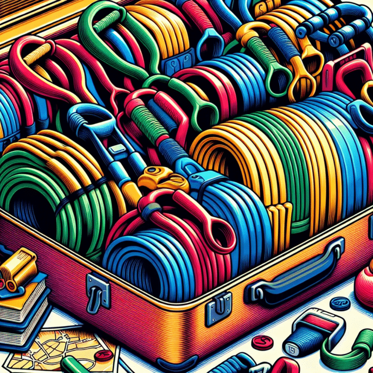 travel resistance bands with handles