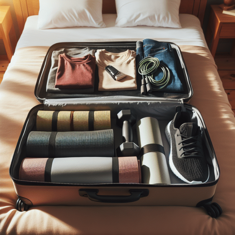 packing portable fitness gear for trips