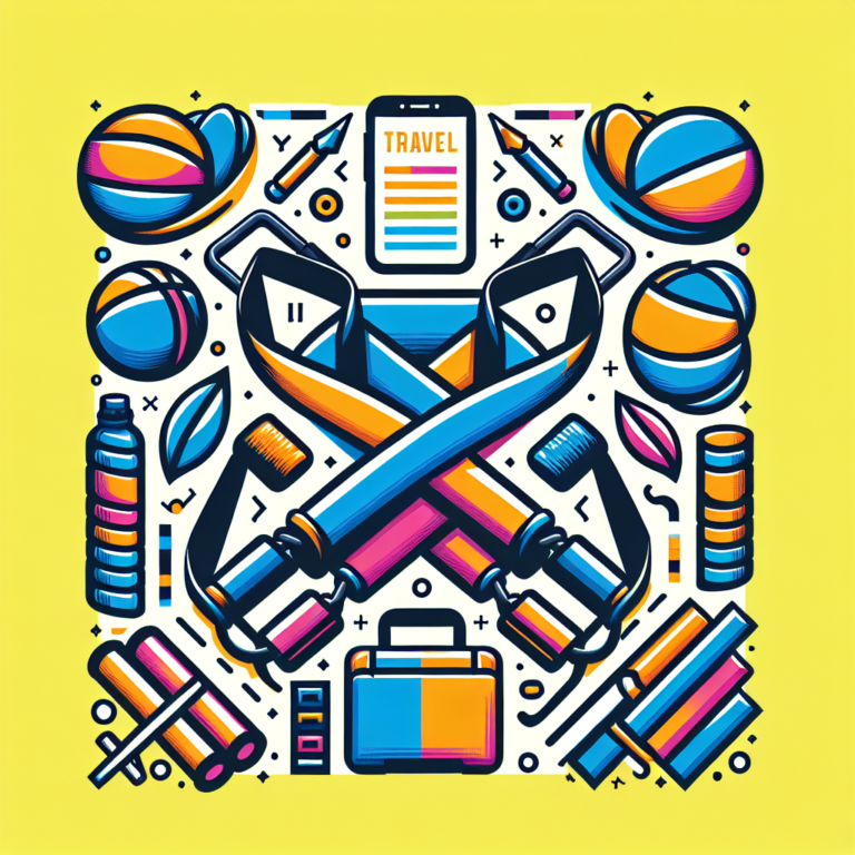 travel resistance bands with convenient handles